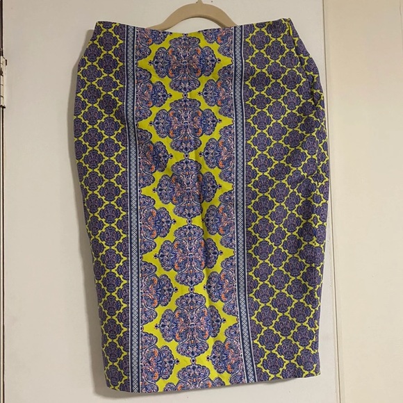 The limited pencil skirt medallion green blue - Picture 6 of 8